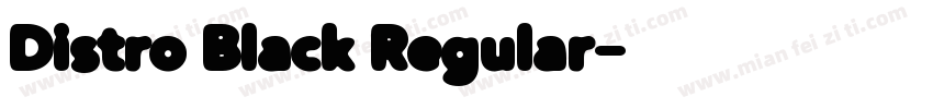 Distro Black Regular字体转换